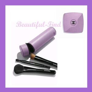 CHANEL CODES Les Pinceaux Brush & Mirror Set ~ 135 Immortelle Lavender NIB